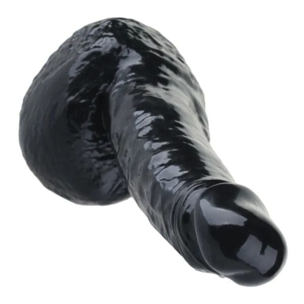 8.3-inch black flexible TPR dildo realistic sex toy