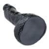 8.3-inch black flexible TPR dildo realistic sex toy