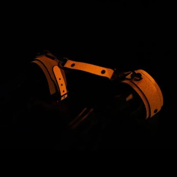 Glow Hand Cuffs Orange glowing in the dark