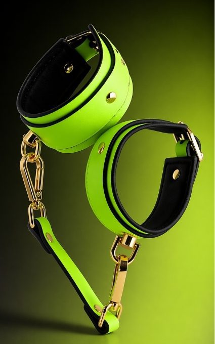 bondage Neon Green Hand Cuffs
