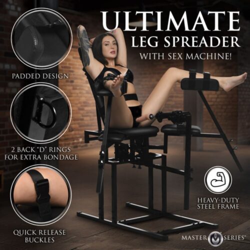 Leg Spreader Obedience Chair with Dildo
